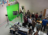Filmproduktion und Feinstaubmessungen haben im Saal der Molke guten Platz.
