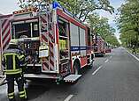 HLF und LF an der Einsatzstelle