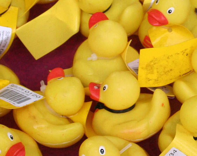 Viele Gummi Enten , Badeenten