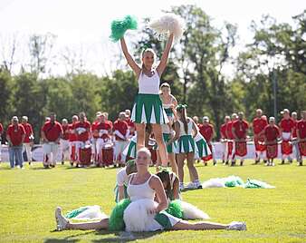 Cheerleader im Stadion