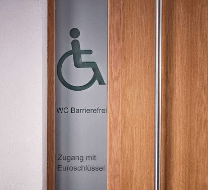 Toilettenschild Behinderten-WC
