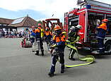 Feuerwehrleute bei einer Übung