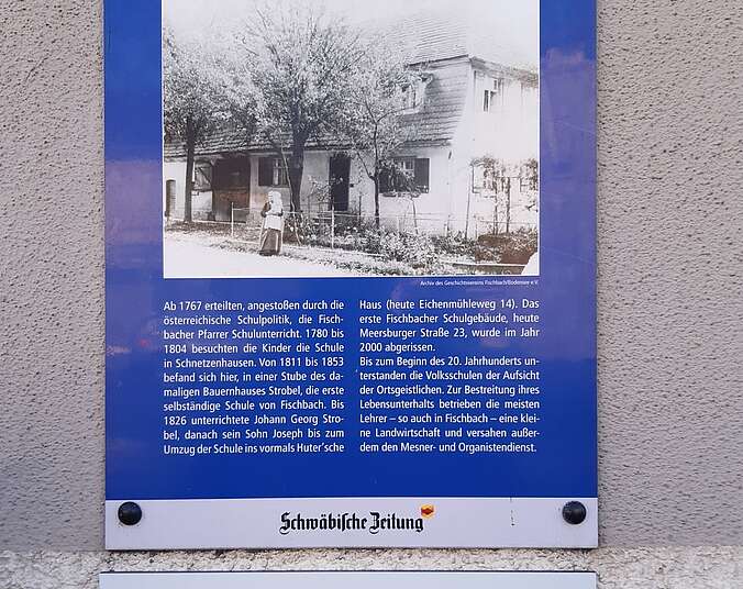 Schild Geschichtspfad