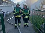Zugführer Eike Krapf und Stephan Weilberg