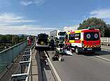 Die Unfallstelle auf der B31