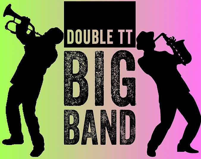 Logo BigBand mit zwei Musikern