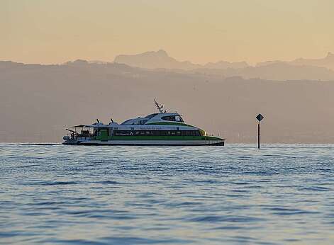 Katamaran auf dem Bodensee