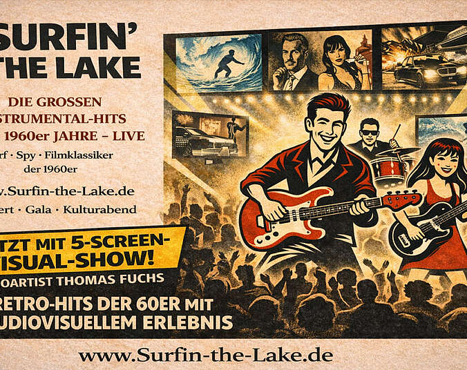 Illustration mit einer Frau und einem Mann jeweils mit Gitarre.
