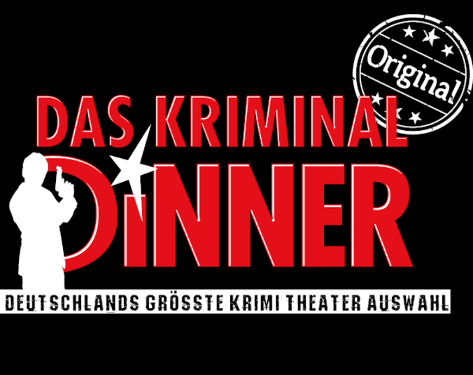 weißer Umriss einer Figur hält Pistole in die Luft