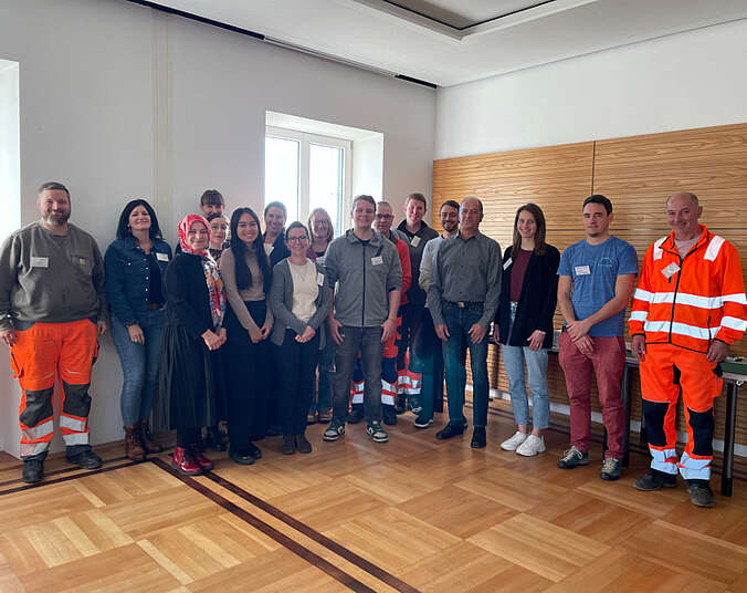 Mehrere Mitarbeitende der Stadtverwaltung. (Foto: Stadt Friedrichshafen)