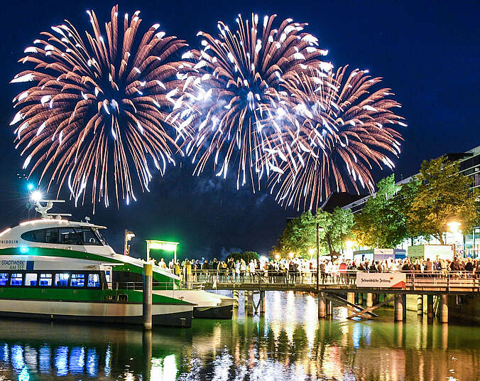 Seehasenfeuerwerk auf dem Bodensee