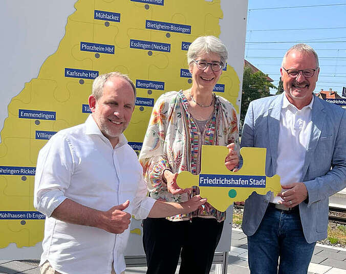 OB Blümcke, Staatssekretärin Zimmer und Regionalleiter Groh