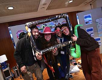Am Stand Kinder und Jugend gab es eine Fotobox