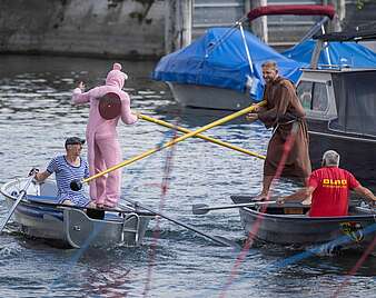 Seehasenfest 2026: Impressionen vom Fischerstechen im Gondelhafen