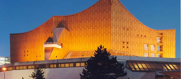 Ein Beispiel für Scharouns Schaffen: Die Philharmonie in Berlin