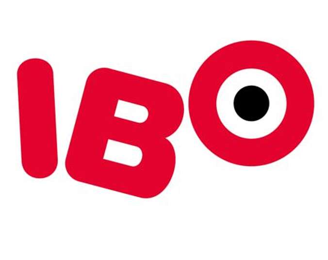 Großbuchstaben IBO in rot