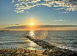 Blick aufs Meer vom Hotel