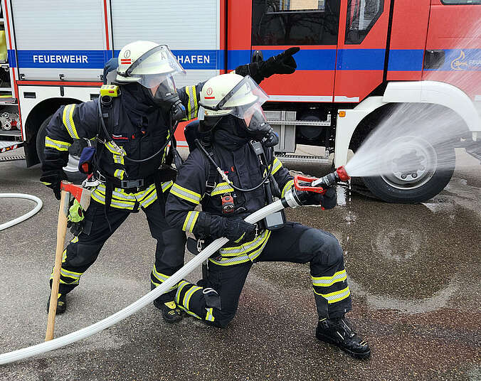 Feuerwehrleute im Einsatz