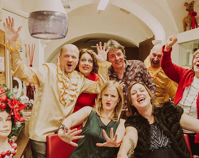Die Improtheater-Truppe UTOBIA live in der Caserne