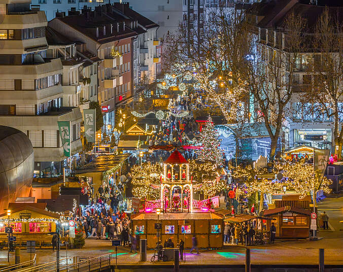 Strahlende Lichter auf der Bodensee-Weihnacht