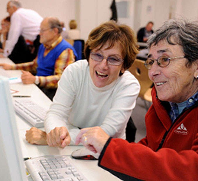 Senioren am Computer