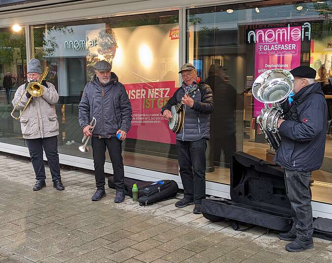 Musiker in der Innenstadt
