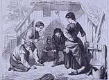 Stich "Knuckle Down" von W. H. Knight, 1858