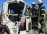 Arbeiten von der Rettungsplattform