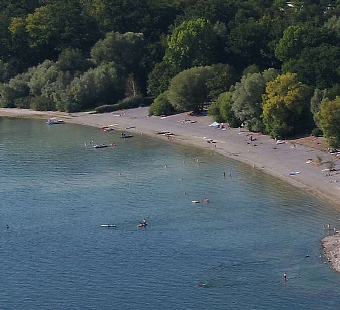 Luftbild Freizeitgelände Manzell und Bodensee