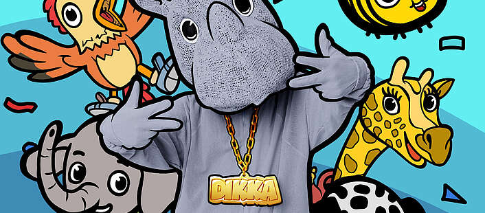 Grafik mit Nashorn DIKKA