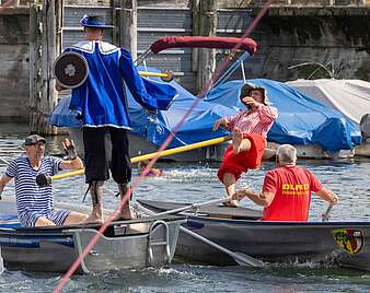 Seehasenfest 2026: Impressionen vom Fischerstechen im Gondelhafen
