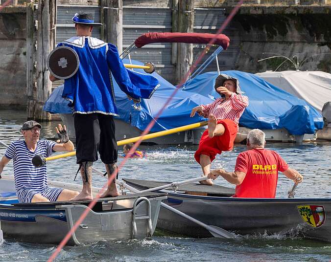 Seehasenfest 2026: Impressionen vom Fischerstechen im Gondelhafen