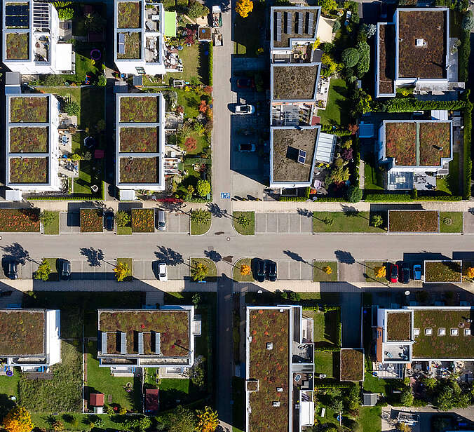 Luftbild Wohnviertel