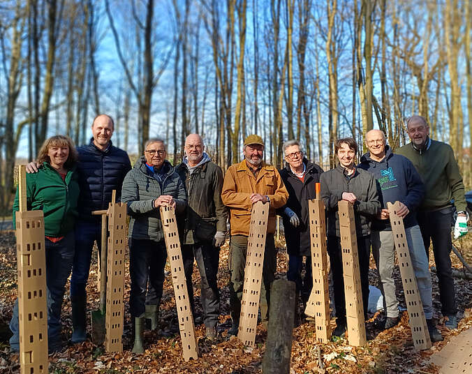 Ein Gruppenbild im Stadtwald
