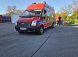 Fahrübung mit dem Gerätewagen-Transport