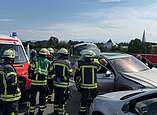 Die Rettungsmaßnahmen werden abgearbeitet