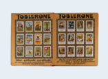 Das Sammelalbum „Albumo di Reklamo Marki di Societo Anonima Chokolada Tobler Bern Suisia” von 1930. 