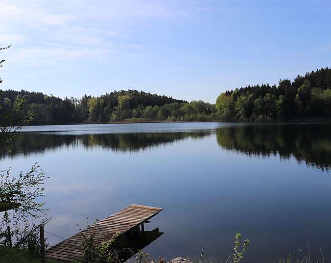 Bild auf den Degersee im Kressbronner Hinterland.