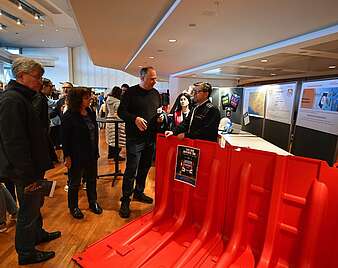 Der Infostand der Feuerwehr