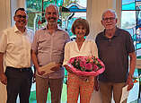 Wurden für Ihre langjähriges Engagement geehrt: (von links) Ortsvorsteher Michael Nachbaur, Ortschaftsrat Walter Zacke, Ortschaftsrätin Rita Polzer und Ortschaftsrat Bernd Caesar. 